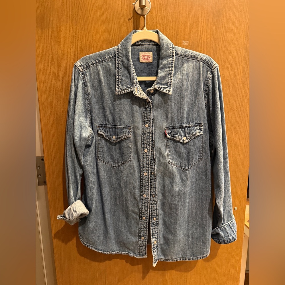 Levi's Blue Denim Western Shirt